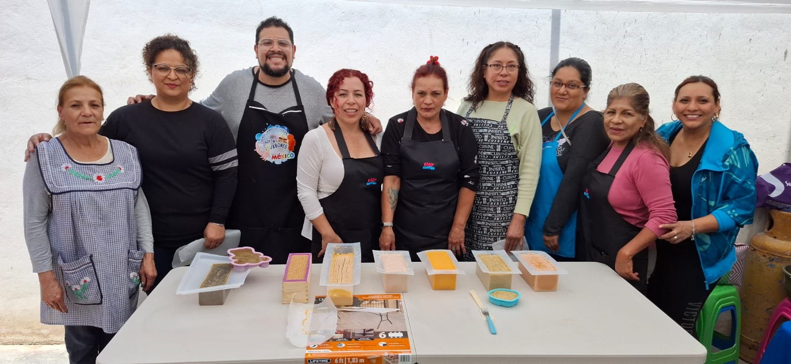 Curso de jabon con aceite reciclado en Teotihuacan Estado de Mexico