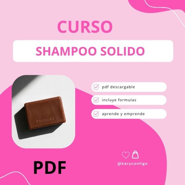Curso de Shampoo Solido en PDF Descargable